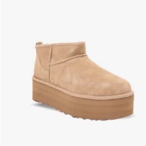 Womens Ugg Classic Ultra Mini Platform Boot - Sand